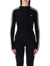 Adidas Originals Adicolor 3-stripes Slim Knit Track Top In Black