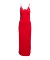 Adidas Originals Adicolor 3-stripes Tank Maxi Dress In Red