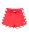 Adidas Originals Adicolor 3-stripes Track Shorts In Red