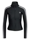 Adidas Originals Adicolor 3-stripes Zip-up Track Jacket In Black