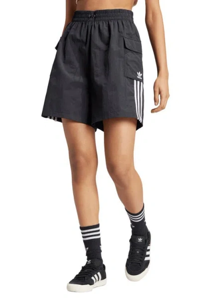 Adidas Originals Adicolor Cargo Shorts In Black
