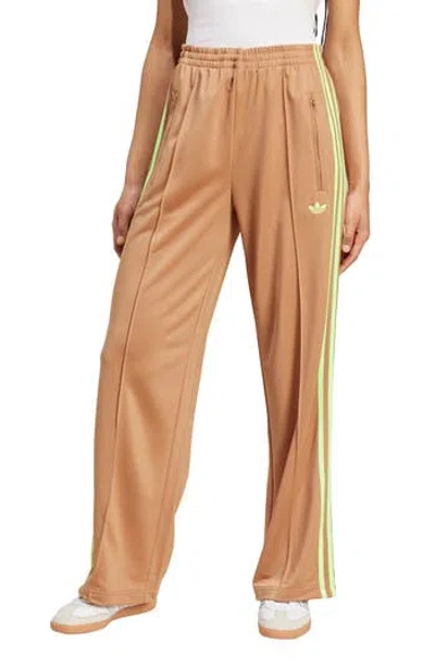 Adidas Originals Adicolor Classic Firebird Loose Fit Recycled Polyester Track Pants In Brown