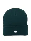 Adidas Originals Adicolor Classic Logo-embroidery Beanie In Green