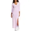 Adidas Originals Adicolor Classics 3-stripes Maxi Dress In Light Orchid