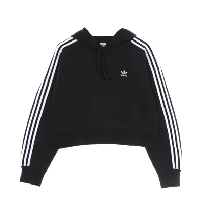 Adidas Originals Adicolor Classics Crop Hoodie Black Women's Lightweight Cropped Hoodie