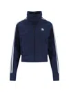Adidas Originals Firebird Adicolor Three-stripe Logo Sweatshirt In Blue