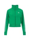 Adidas Originals Logo-embroidered Track Jacket In Green