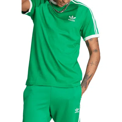 Adidas Originals Adicolor Classics Slim Fit 3-stripes T-shirt In Green