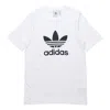 Adidas Originals Alphabet Printing Casual Breathable Sports Short Sleeve White