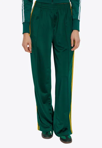 Adidas Originals Adicolor Firebird Logo Track Pants In Green