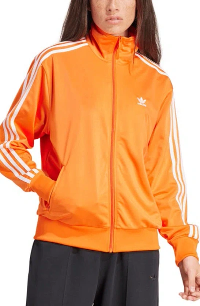 Adidas Originals Adicolor Firebird Recycled Polyester Track Jacket In Orange