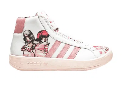 Pre-owned Adidas Originals Adicolor Hi P 2 Fafi (women's) Sneakers In White/metallic Silver/diva