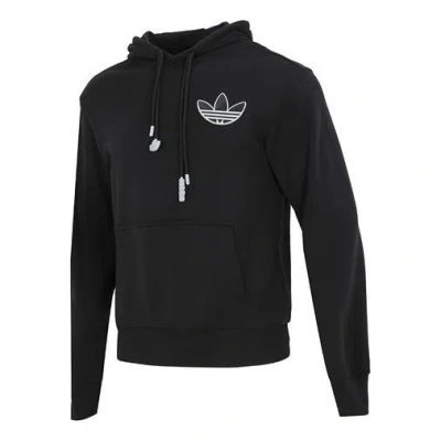 Adidas Originals Adicolor Hoody Logo In Black