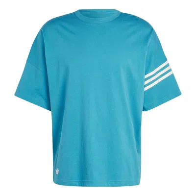 Adidas Originals Adicolor Neuclassics Tee 'turquoise' In Blue