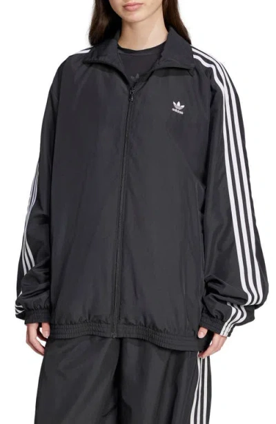 Adidas Originals Adicolor Oversize Track Jacket In Black