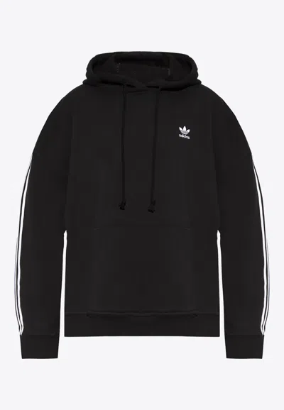 Adidas Originals Adicolor Oversized Hooded Sweatshirt In Black