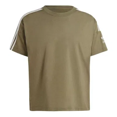 Adidas Originals Adicolor Parley T-shirt 'olive Strata' In Green