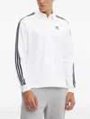 Adidas Originals Firebird Adicolor Zip-up Sweatshirt In White