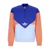 Adidas Originals Adicolor Seasonal Archive Men's Crewneck Sweatshirt Half-zip Crewneck Semi Lucid Blue/clear Sky/hazy In Blue