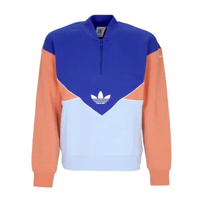 Adidas Originals Adicolor Seasonal Archive Men's Crewneck Sweatshirt Half-zip Crewneck Semi Lucid Blue/clear Sky/hazy