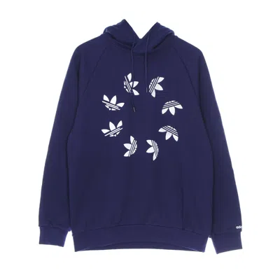 Adidas Originals Adicolor Shattered Trefoil Hoodie Night Sky/white Men's Lightweight Hoodie In Blue