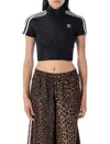 Adidas Originals Adicolor Short Sleeve Track Top In Black