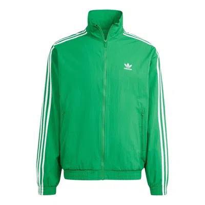 Adidas Originals Mens  Adicolor Woven Firebird Track Top In Green