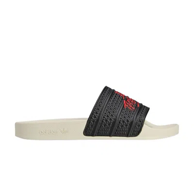Pre-owned Adidas Originals Adidas 100 Thieves X Adilette Slide 'black Red' | Men's Size 13