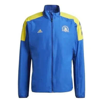 Adidas Originals Adidas 2021 Boston Marathon Windbreaker Jacket 'blue'