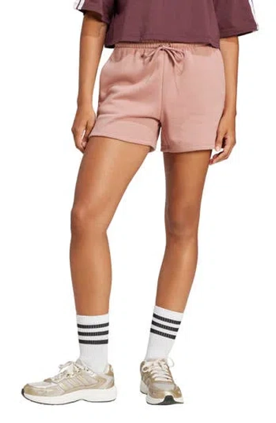 Adidas Originals Adidas 3-bar Fleece Shorts In Neutral