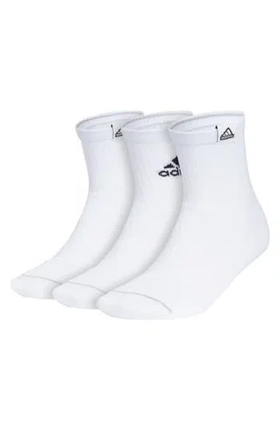 Adidas Originals Adidas 3-pack Aeroready 3.0 Cushioned Sport Quarter Socks In White