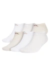Adidas Originals Adidas 3-pack Aeroready Athletic Cushioned Low Cut Socks In White/wonder Beige/beige