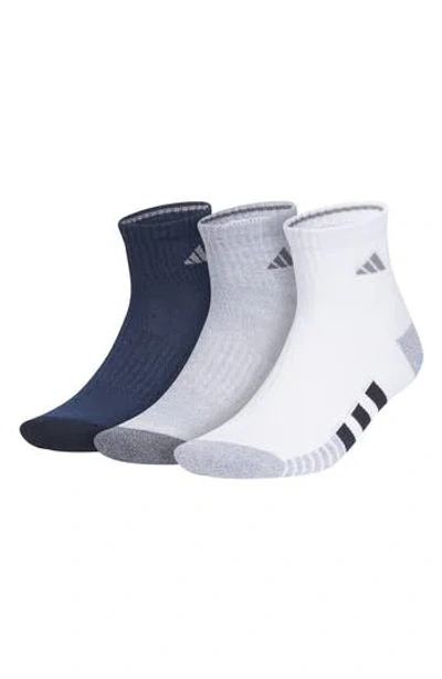 Adidas Originals Adidas 3-pack Cushioned 3.0 Quarter Socks In White