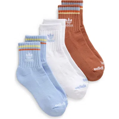 Adidas Originals Adidas 3-pack Socks In Blue
