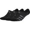 Adidas Originals Adidas 3-pack Superlite Stripe No-show Socks In Black