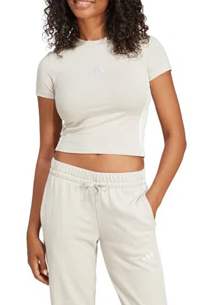 Adidas Originals Adidas 3-stripe Baby T-shirt In Neutral