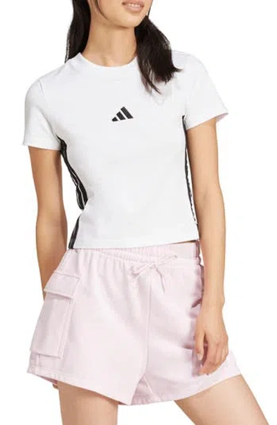 Adidas Originals Adidas 3-stripe Baby T-shirt In White