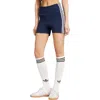 Adidas Originals Adidas 3-stripes Booty Bike Shorts In Blue