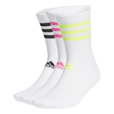 Adidas Originals Adidas 3-stripes Cushioned Crew Socks 3 Pairs 'white'