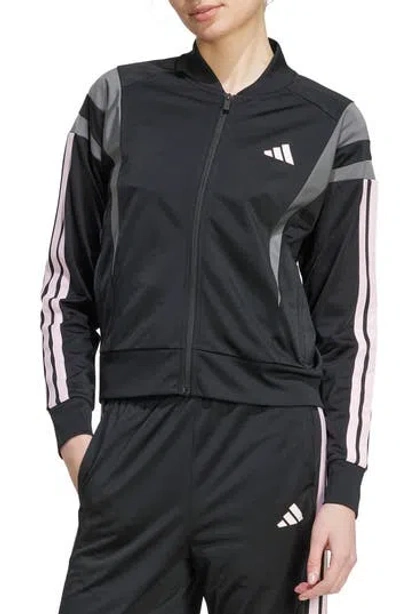 Adidas Originals Adidas 3-stripes Fashion Track Jacket In Black