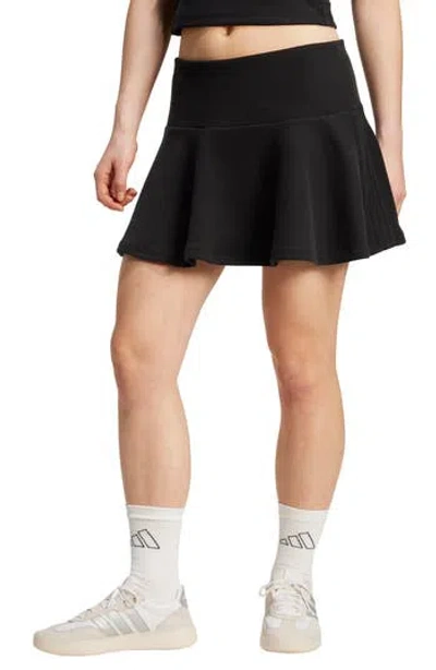 Adidas Originals Adidas 3-stripes French Terry Miniskirt In Black