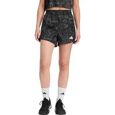 Adidas Originals Adidas 3-stripes High Waist Climacool Shorts In Black