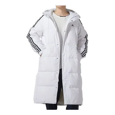 Adidas Originals Adidas 3-stripes Long Down Jackets 'white'