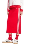 Adidas Originals Adidas 3-stripes Midi Skirt In Red