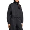 Adidas Originals Adidas 3-stripes Zip Front Cotton Blend Jacket In Black