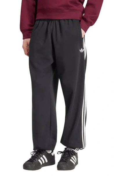 Adidas Originals Adidas 3-stripes Fleece Joggers In Black