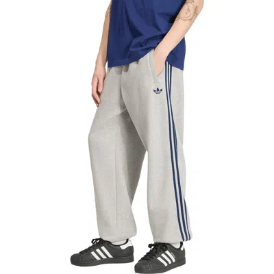 Adidas Originals Adidas 3-stripes Fleece Joggers In Neutral