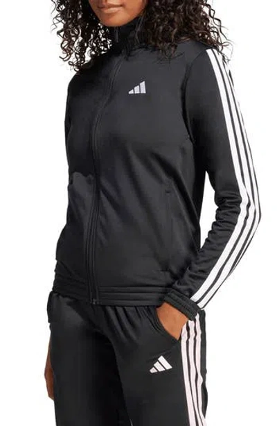 Adidas Originals Adidas 3-stripes Tricot Track Jacket In Black