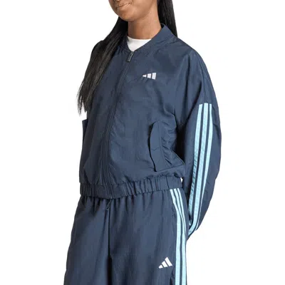 Adidas Originals Adidas 3-stripes Windbreaker Bomber Jacket In Multi