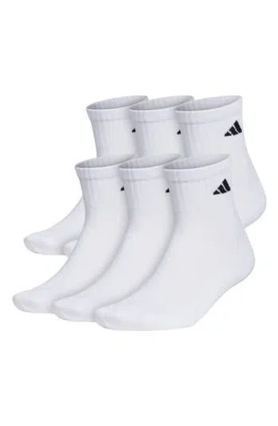 Adidas Originals Adidas 6-pack Athletic Cushioned Quarter Socks In Multi